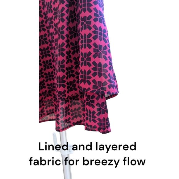 BANANA REPUBLIC FACTORY sleeveless top (deep pink w/black) - Picture 8 of 8